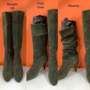 Botticelli Green Suede Boots